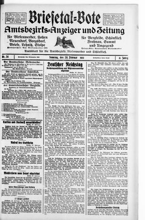 Briesetal-Bote vom 28.02.1932