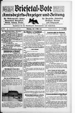 Briesetal-Bote vom 03.05.1932