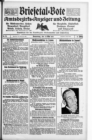 Briesetal-Bote vom 19.05.1932