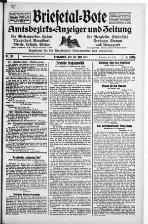 Briesetal-Bote vom 30.07.1932