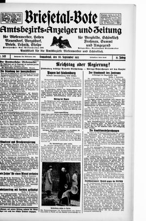 Briesetal-Bote vom 10.09.1932