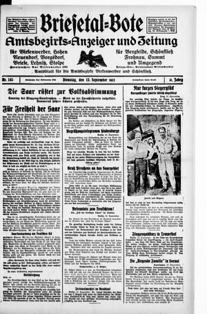 Briesetal-Bote vom 13.09.1932