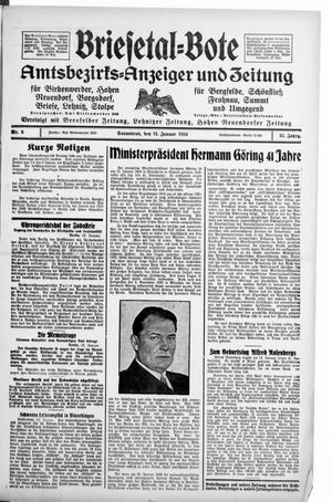 Briesetal-Bote vom 13.01.1934
