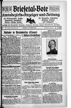 Briesetal-Bote vom 10.04.1934