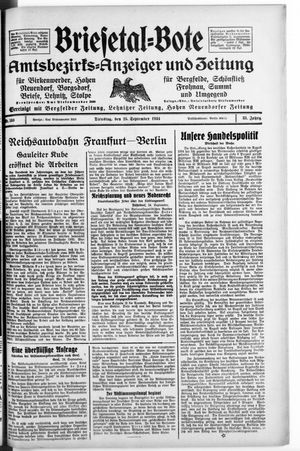 Briesetal-Bote on Sep 25, 1934