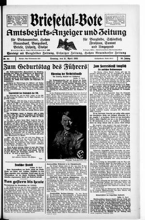 Briesetal-Bote vom 21.04.1935