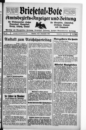 Briesetal-Bote vom 08.09.1935