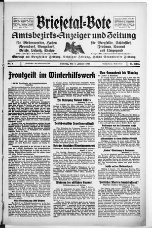 Briesetal-Bote on Jan 7, 1936