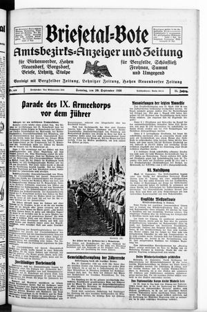 Briesetal-Bote vom 20.09.1936
