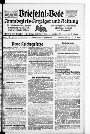 Briesetal-Bote vom 03.12.1936