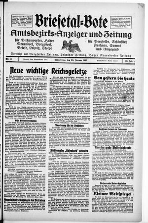 Briesetal-Bote vom 28.01.1937