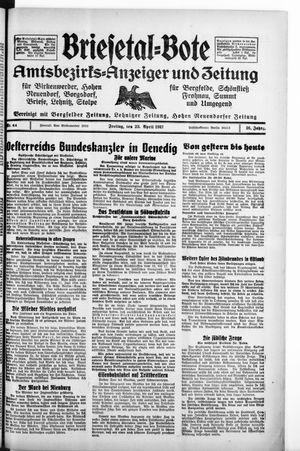 Briesetal-Bote on Apr 23, 1937