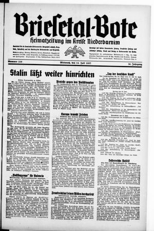 Briesetal-Bote vom 14.07.1937