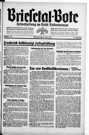 Briesetal-Bote on Jul 21, 1937