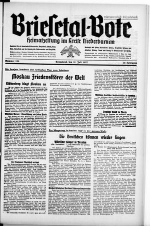 Briesetal-Bote vom 31.07.1937