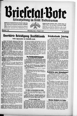 Briesetal-Bote on Aug 4, 1937