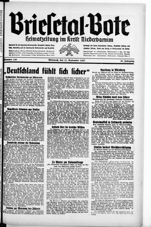 Briesetal-Bote vom 15.09.1937