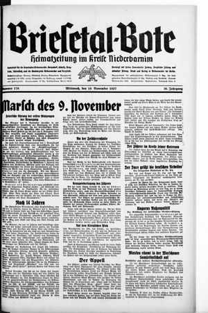 Briesetal-Bote vom 10.11.1937