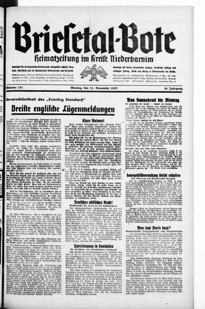 Briesetal-Bote vom 15.11.1937
