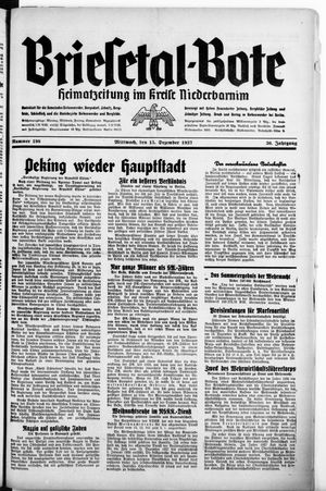 Briesetal-Bote vom 15.12.1937