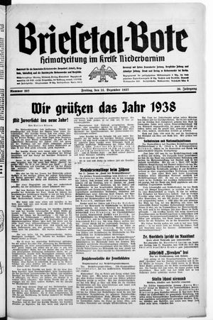 Briesetal-Bote vom 31.12.1937