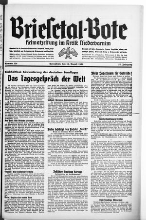 Briesetal-Bote vom 13.08.1938
