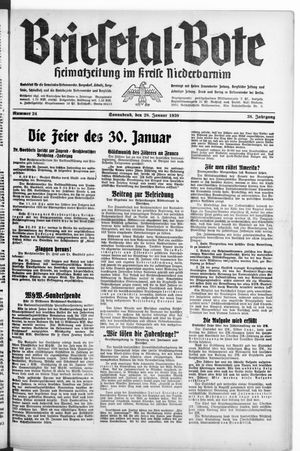 Briesetal-Bote vom 28.01.1939