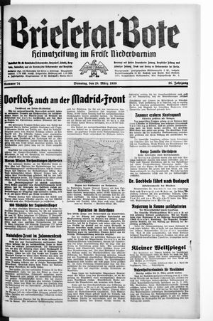 Briesetal-Bote vom 28.03.1939