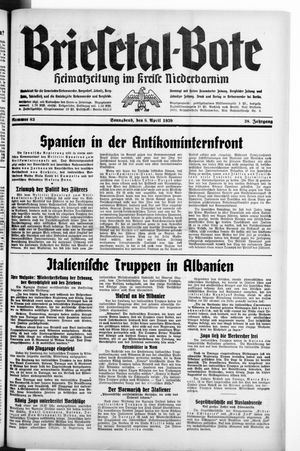 Briesetal-Bote vom 08.04.1939