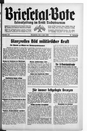 Briesetal-Bote vom 03.06.1939