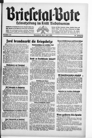 Briesetal-Bote on Jul 1, 1939