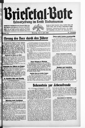 Briesetal-Bote vom 18.07.1939