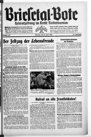 Briesetal-Bote vom 24.07.1939