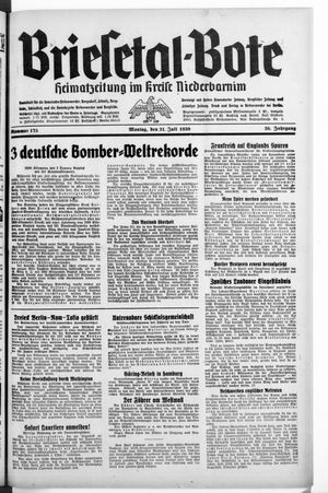 Briesetal-Bote vom 31.07.1939