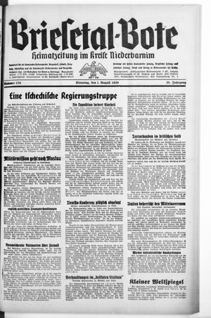 Briesetal-Bote vom 01.08.1939