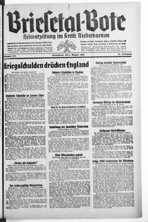 Briesetal-Bote vom 05.08.1939