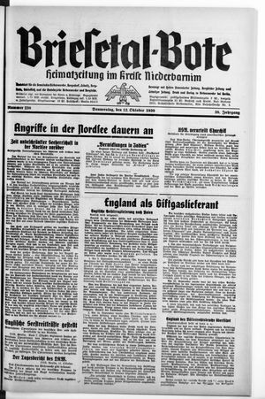 Briesetal-Bote vom 12.10.1939