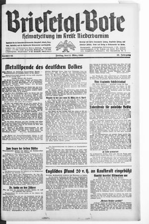 Briesetal-Bote vom 15.03.1940