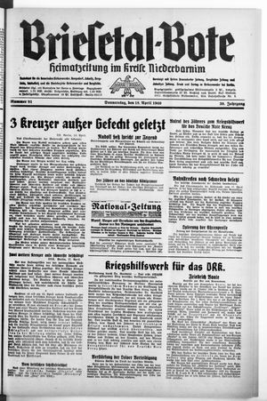 Briesetal-Bote vom 18.04.1940