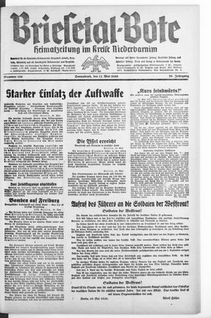 Briesetal-Bote vom 11.05.1940