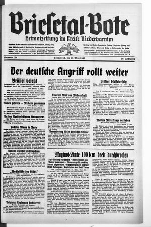 Briesetal-Bote vom 18.05.1940