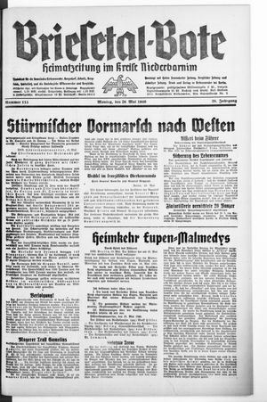 Briesetal-Bote vom 20.05.1940