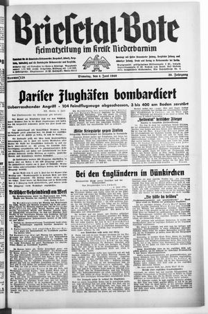 Briesetal-Bote vom 04.06.1940