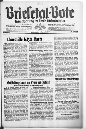 Briesetal-Bote vom 06.11.1940