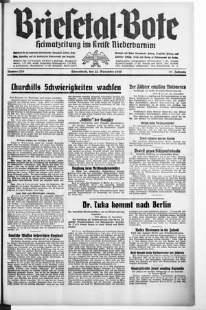 Briesetal-Bote vom 23.11.1940