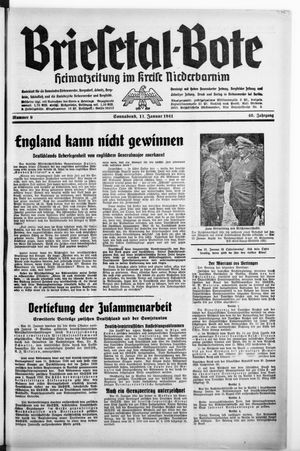 Briesetal-Bote vom 11.01.1941