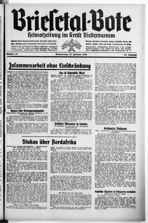 Briesetal-Bote vom 27.02.1941