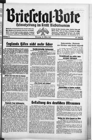 Briesetal-Bote vom 25.03.1941
