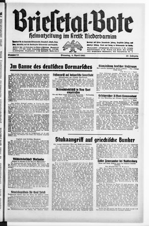 Briesetal-Bote vom 08.04.1941