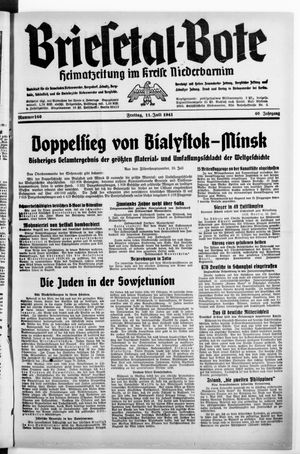 Briesetal-Bote vom 11.07.1941